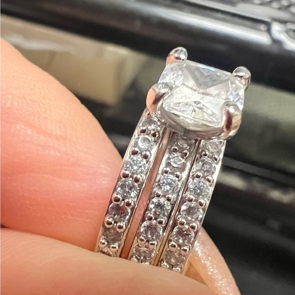 Sterling silver 925 2 carat trilogy - Picture 6 of 8